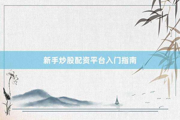 新手炒股配资平台入门指南